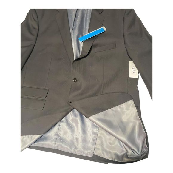 New With Tags Perry Ellis Portfolio Men's Blazer Suit Jacket 48R Slim MSRP $260 - Picture 13 of 16